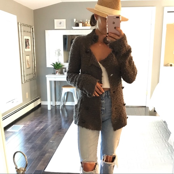 Free People Sweaters - Free People teddy brown sweater size XS